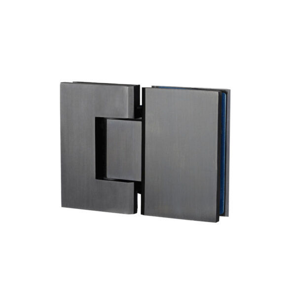Kenzie Glass to Glass Shower Hinge - Brushed Gunmetal