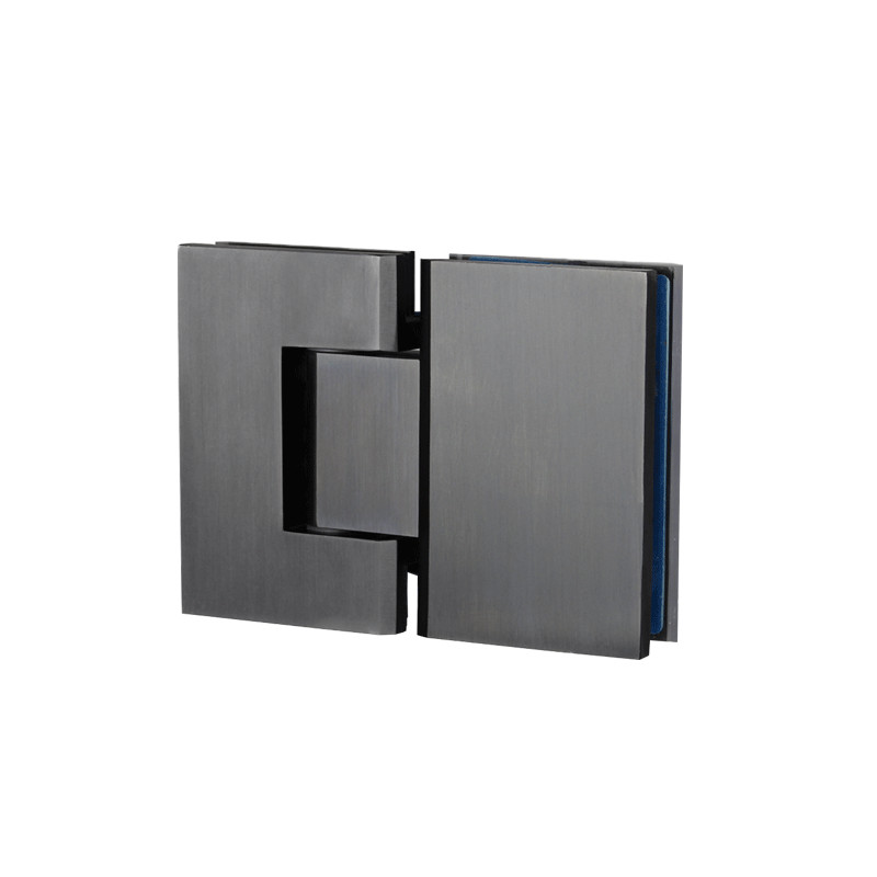 Kenzie Glass to Glass Shower Hinge - Brushed Gunmetal