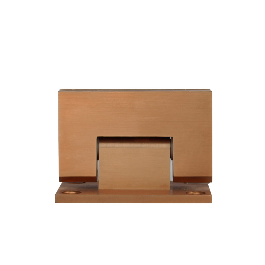 Kenzie Glass-to-Wall Shower Hinge - Brushed Copper