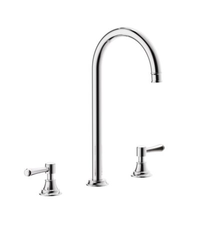 Kingsley Assembly Bench Mounted Set - Chrome
