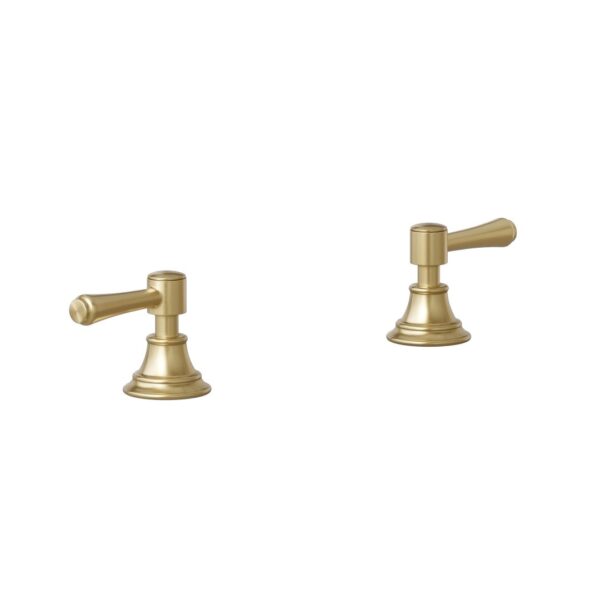 Kingsley Assembly Bench-Mounted Taps - Brushed Brass