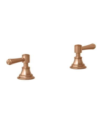 Kingsley Assembly Bench-Mounted Taps - Brushed Copper