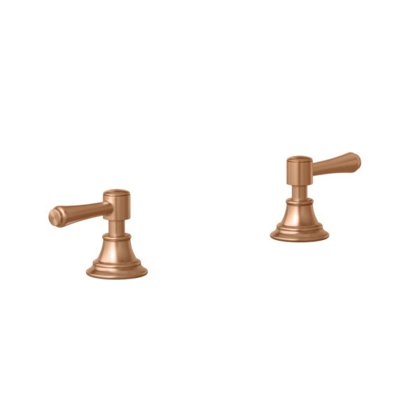 Kingsley Assembly Bench-Mounted Taps - Brushed Copper