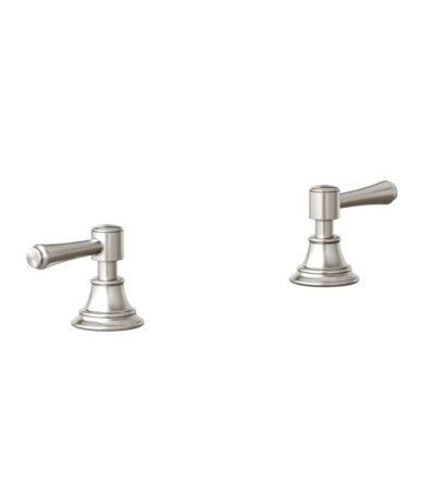Kingsley Assembly Bench-Mounted Taps - Brushed Nickel
