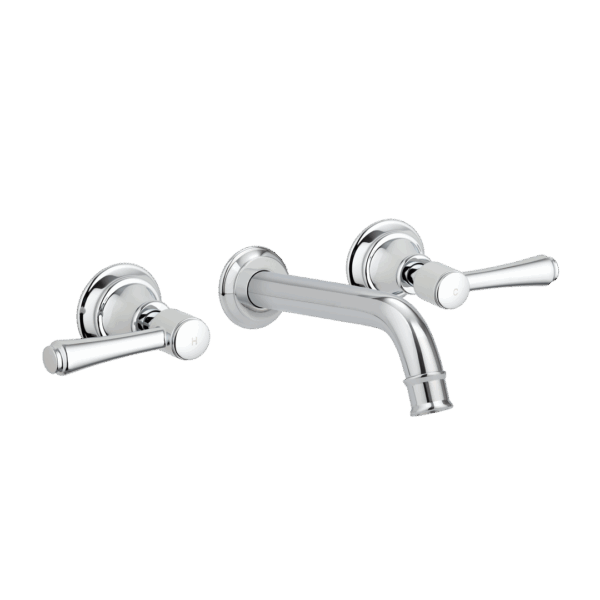 Kingsley Assembly Taps & Spout Set - Chrome