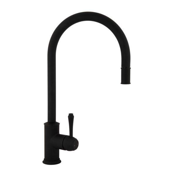 Kingsley Commercial Pull-Out Kitchen Mixer - Matte Black
