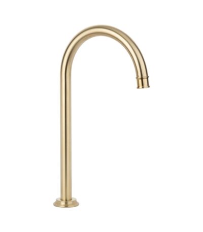 Kingsley Gooseneck Swivel Hob Spout - Brushed Brass