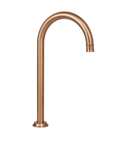 Kingsley Gooseneck Swivel Hob Spout - Brushed Copper