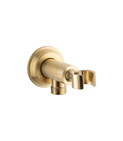 Kingsley Hand Shower Holder & BP - Brushed Brass