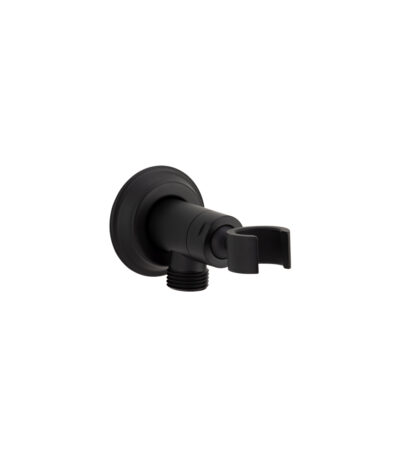 Kingsley Hand Shower Holder & BP - Matte Black