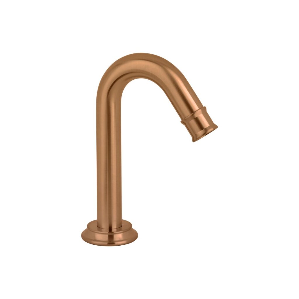 Kingsley Mini Hob Spout - Brushed Copper
