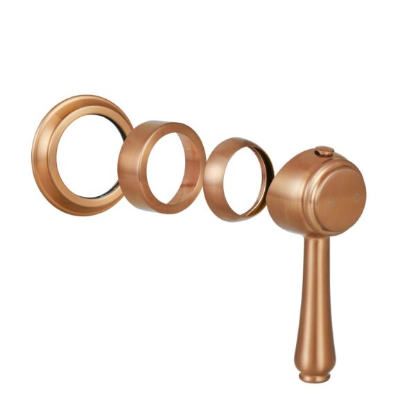 Kingsley Minimal Handle Kit - Brushed Copper