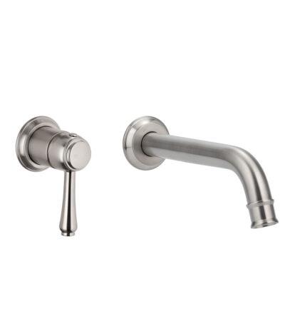 Kingsley Minimal Mixer & Spout Set - Brushed Nickel