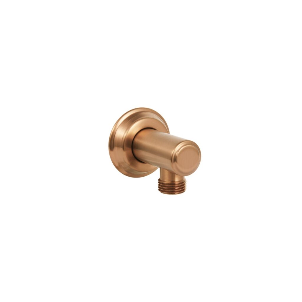 Kingsley Round Shower BP - Brushed Copper