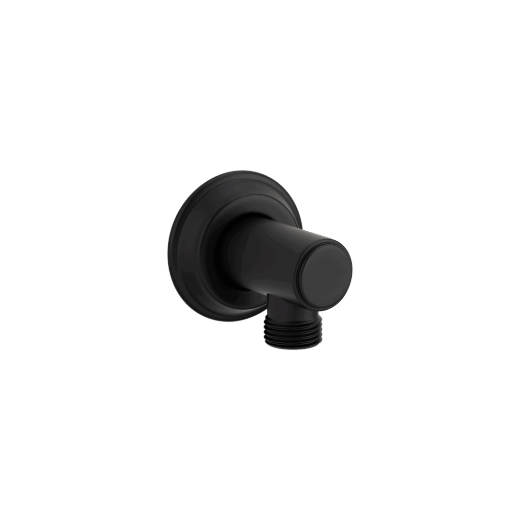 Kingsley Round Shower BP - Matte Black