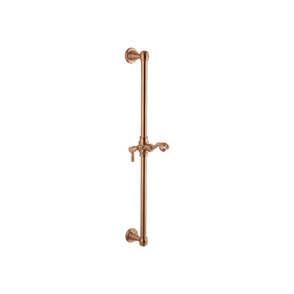 Kingsley Shower Rail - Brushed Copper