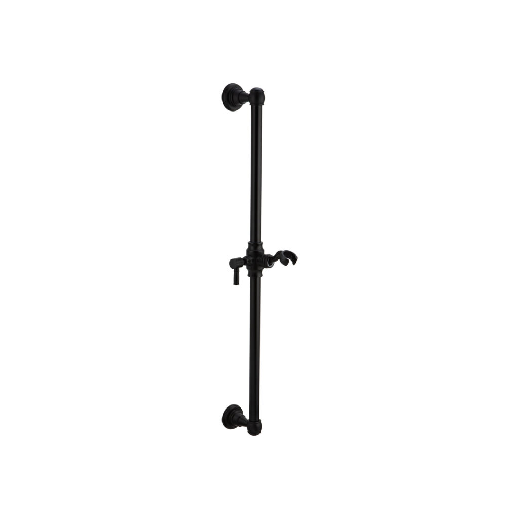 Kingsley Shower Rail - Matte Black