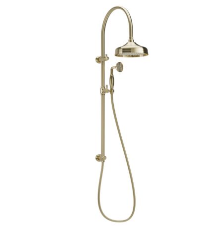 Kingsley Shower Rail Set - Brushed Brass