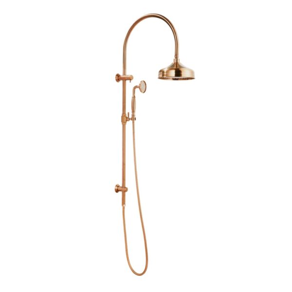 Kingsley Shower Rail Set - Brushed Copper