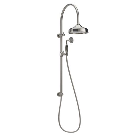 Kingsley Shower Rail Set - Brushed Nickel