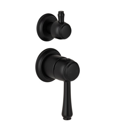 Kingsley Shower Top Diverter - Matte Black