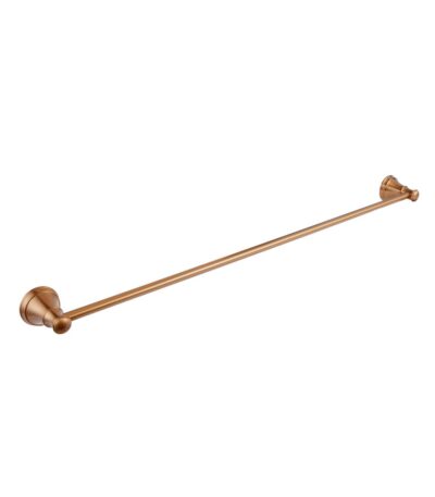 Kingsley Single Towel Rail - Brushed Copper