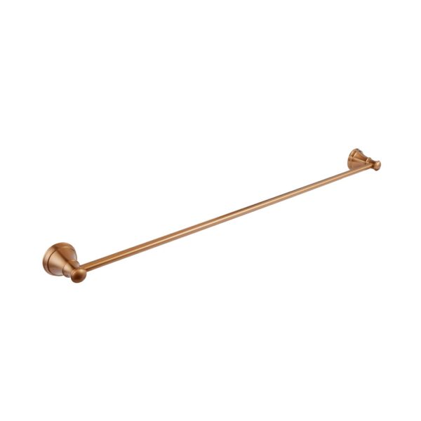 Kingsley Single Towel Rail - Brushed Copper