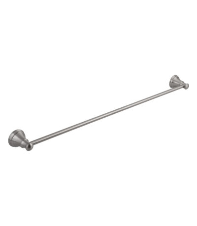 Kingsley Single Towel Rail - Brushed Nickel