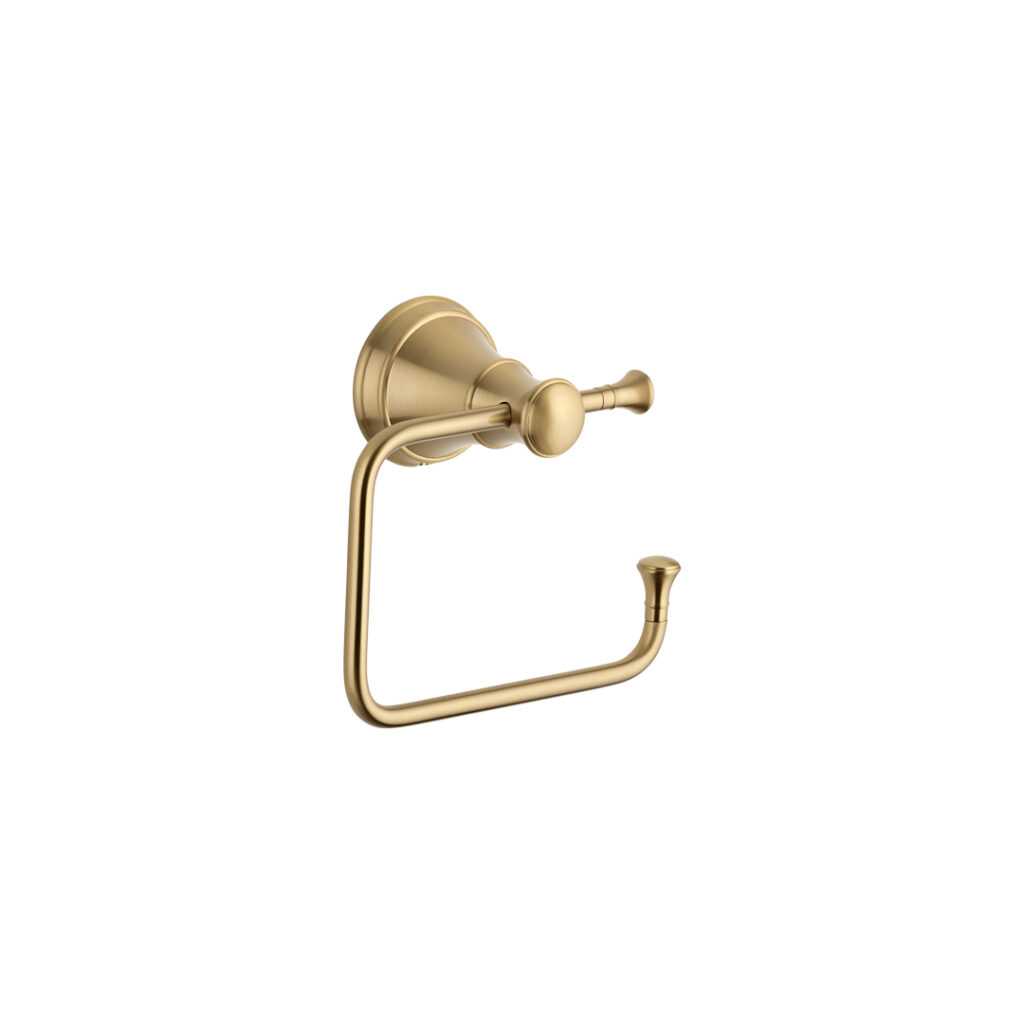 Kingsley Toilet Roll Holder - Brushed Brass