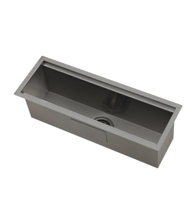 Kitchen Trough 640mm - Entertainer Series - Brushed Gunmetal