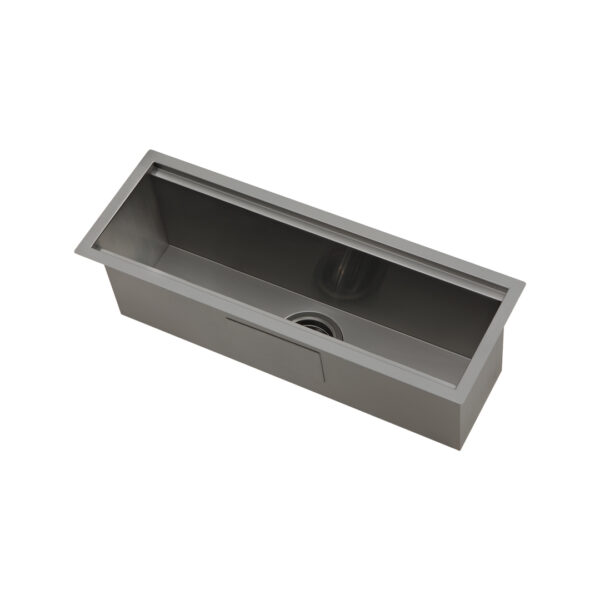 Kitchen Trough 640mm - Entertainer Series - Brushed Gunmetal