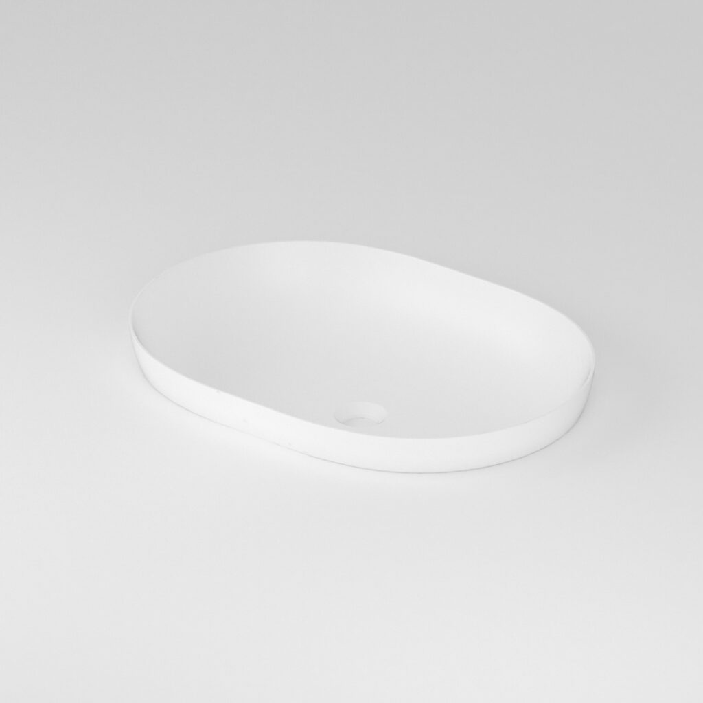 Kiva Semi-Inset Basin - Matte White