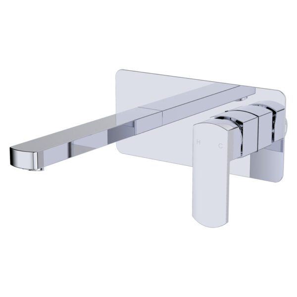 Koko Basin/Bath Wall Mixer Set, Chrome