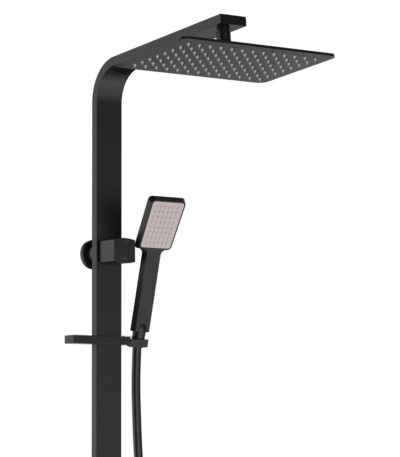 Koko Deluxe Twin Shower, Matte Black