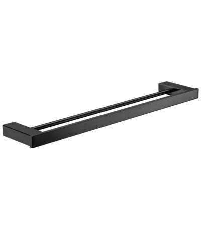 Koko Double Towel Rail, 610 mm, Matte Black