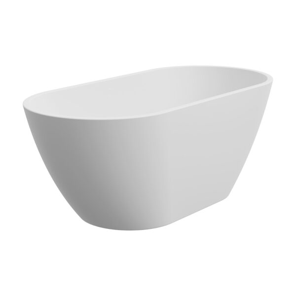 Koko Freestanding Acrylic Bath, 1500mm, Matte White