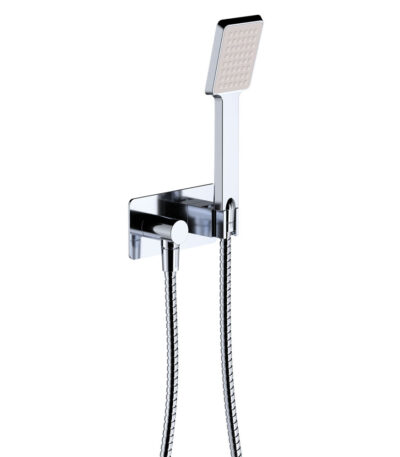Koko Hand Shower, Rectangular Plate, Chrome