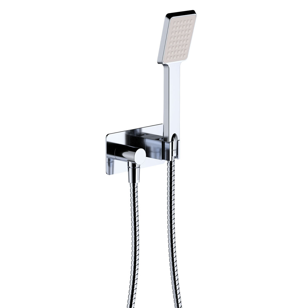 Koko Hand Shower, Rectangular Plate, Chrome