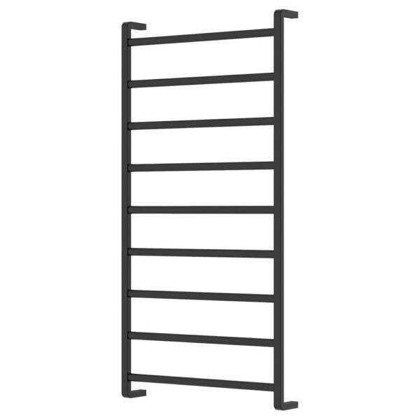 Koko Heated Towel Rail, 600 x 1200mm, Matte Black