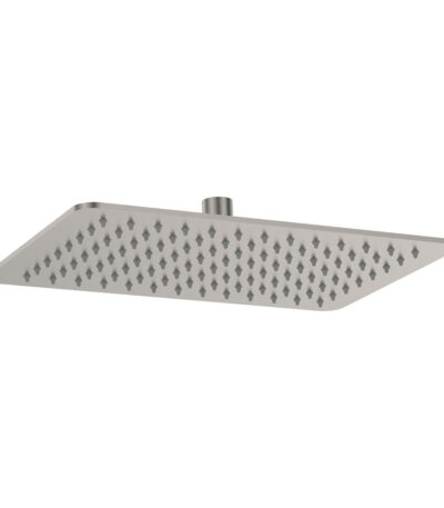 Koko Rectangular Shower Head, Brushed Nickel