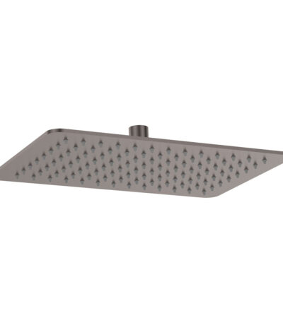 Koko Rectangular Shower Head, Gun Metal