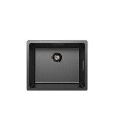 Kuro Granite 38L Single Bowl Kitchen Sink, Matte Black