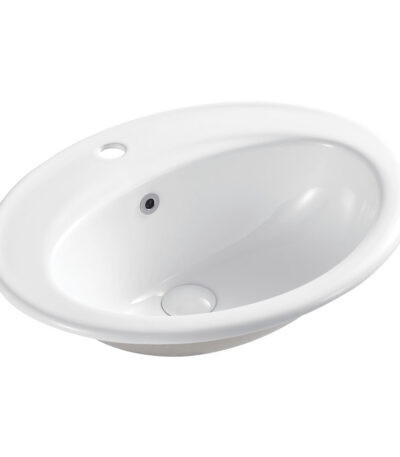 Lacy Fully-Inset Basin, 1 Tap Hole