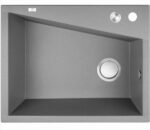 Laveo Grenada Grey Granite Double Bowl Stone Kitchen Sink - 470x600x227mm | LO-SBG510T