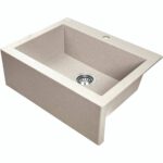 Laveo Komodo Beige Granite Double Bowl Stone Kitchen Sink - 490x580x220mm | LO-SBK410A