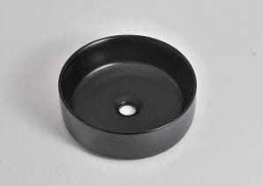 Levenge - 360mm Matte Black Round Above Counter Basin - CLA-524B-MB | 360*360*120mm