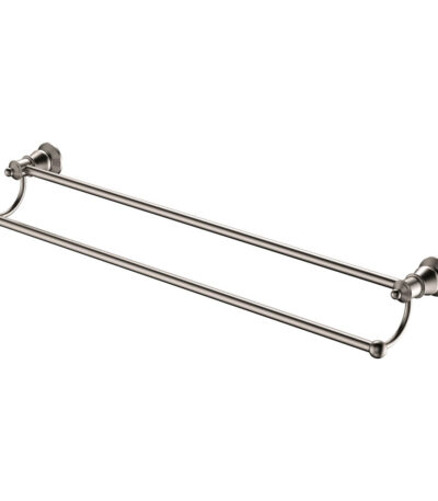 Lillian Double Towel Rail, Brushed Nickel