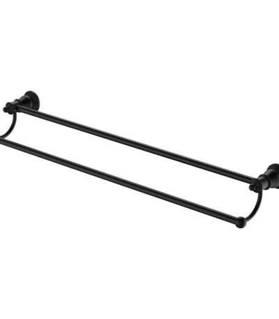 Lillian Double Towel Rail, Matte Black