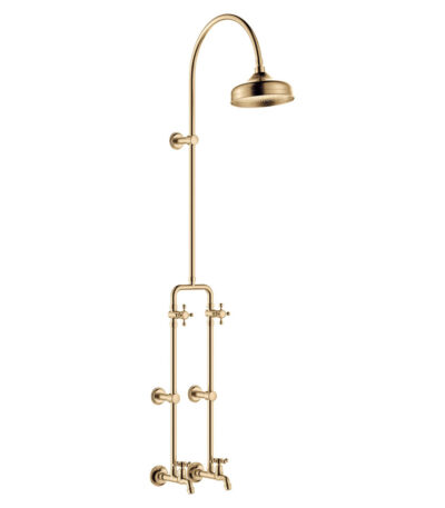 Lillian Exposed Rail Shower & Bath Set, Urban Brass