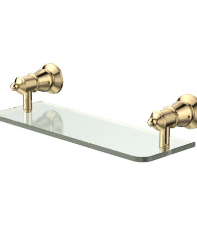 Lillian Glass Shelf, Urban Brass